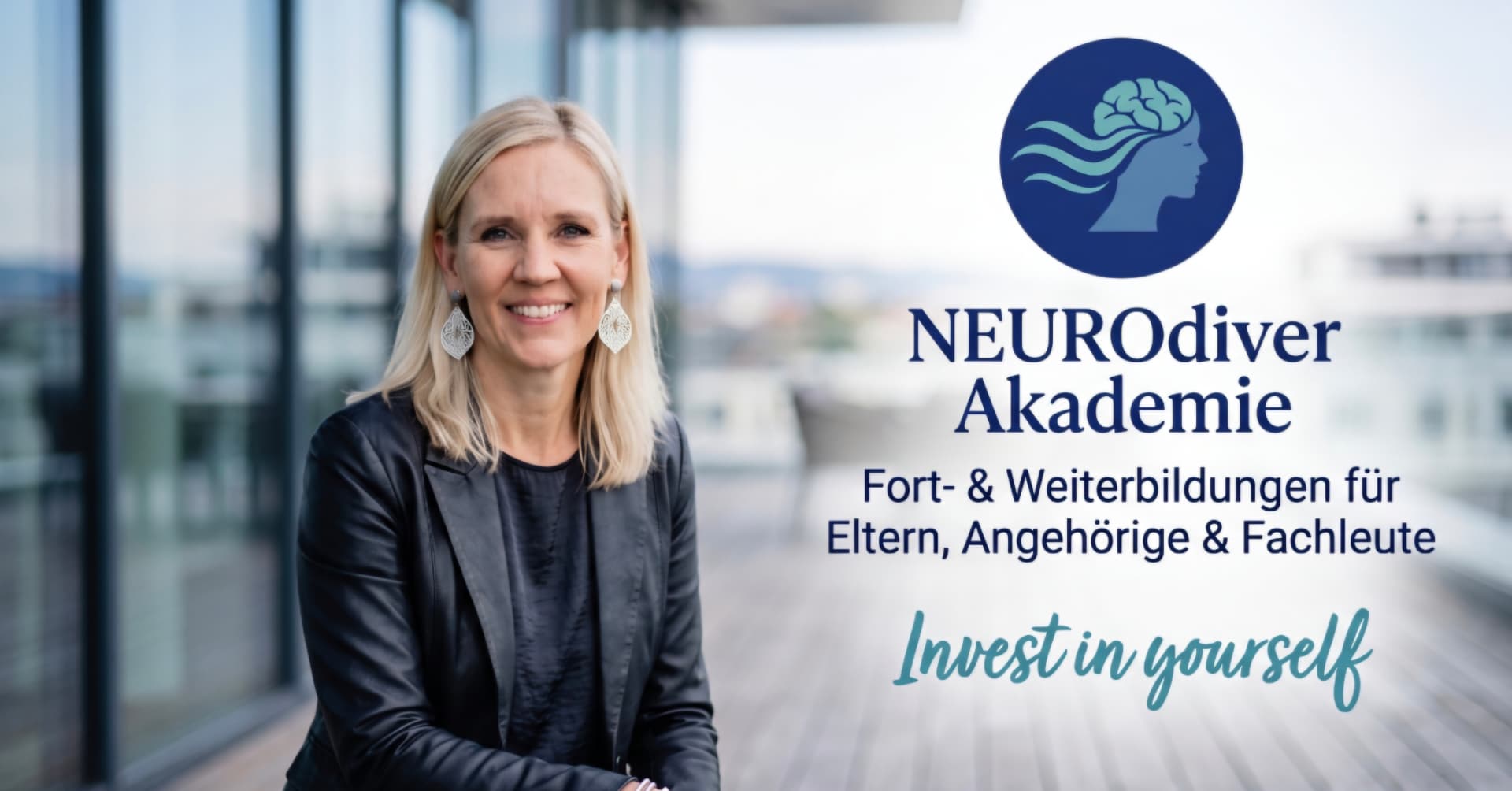 Mag. Patricia Weibold, Gründerin der NEUROdiver Praxis & Akademie, mit dem Motto „Invest in yourself“